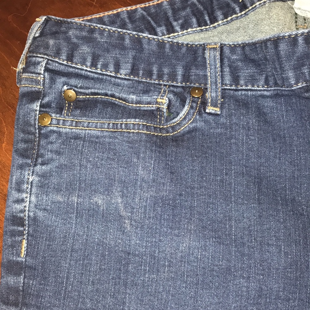 Eddie Bauer Women’s Jeans 12L Truly Straight Leg Dark Denim Wash - Picture 12 of 13